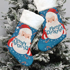 All-Over Print Christmas Socks With Plush Cuff