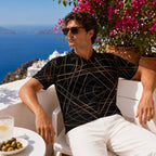 All-Over Print Men's Heavyweight Polyester Polo Shirt|210GSM