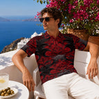 All-Over Print Men's Heavyweight Polyester Polo Shirt|210GSM