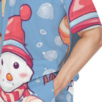 All-Over Print Unisex Scrub Set With Six Pocket