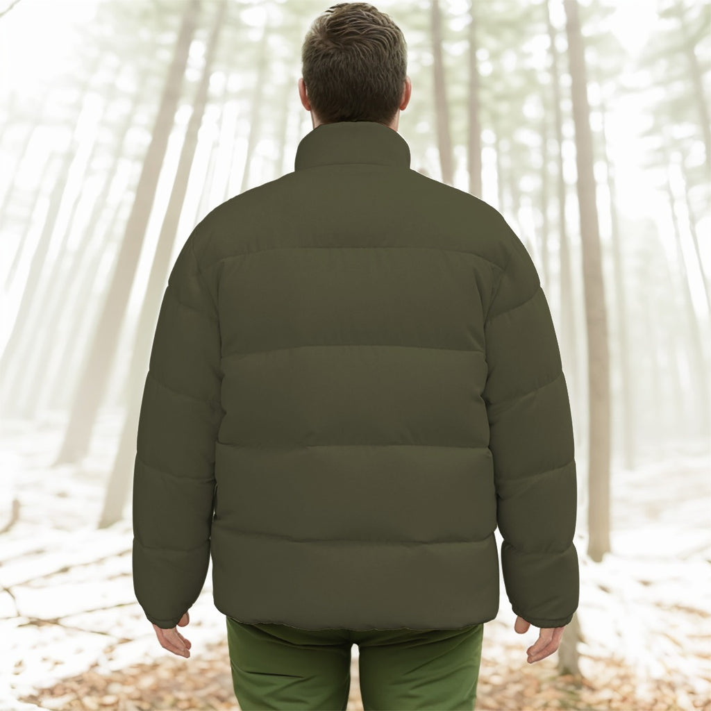 All-Over Print Unisex Stand-up Collar Down Jacket