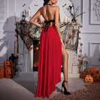 All-Over Print Women’s Elegant Mesh Lace Evening Dress