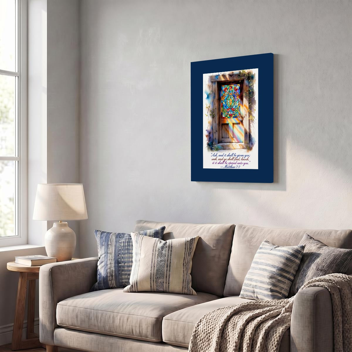 Vertical Framed Canvas Wall Art Printed in Canada