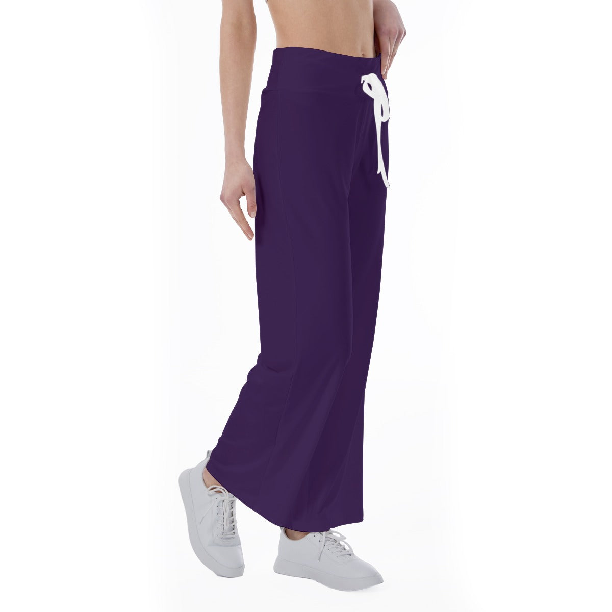 All-Over Print Women's High-waisted Straight-leg Trousers