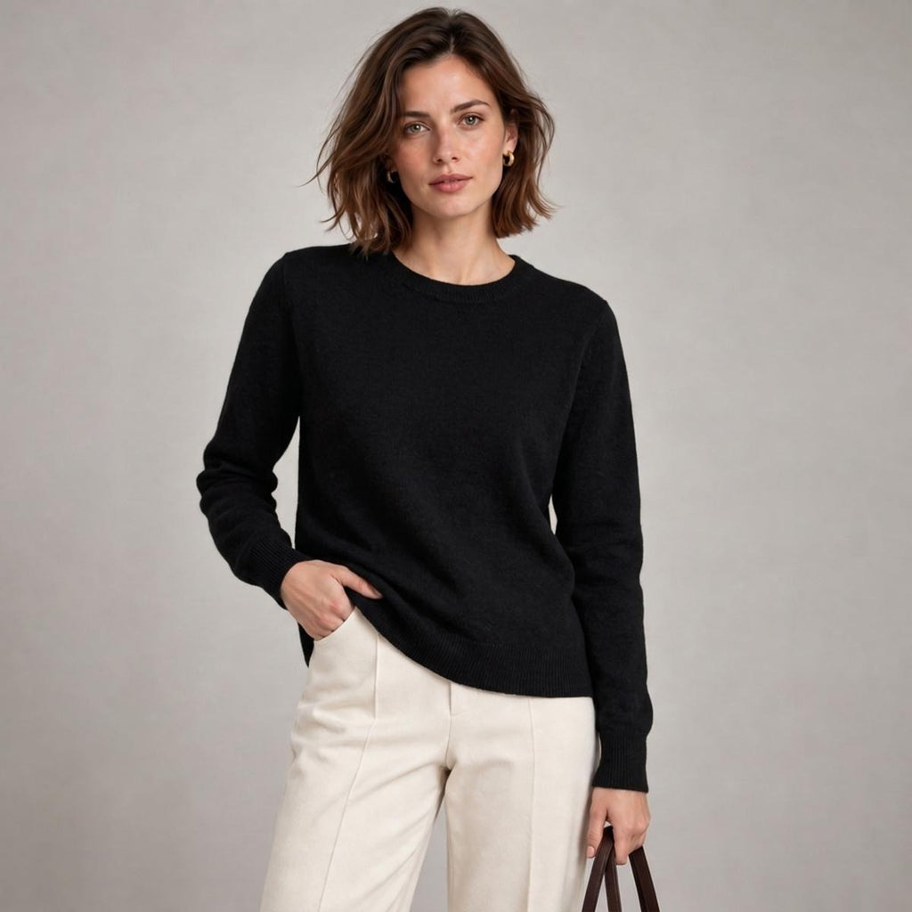 Unisex Soft Wool-Blend Crewneck Knit Sweater|Embroidery