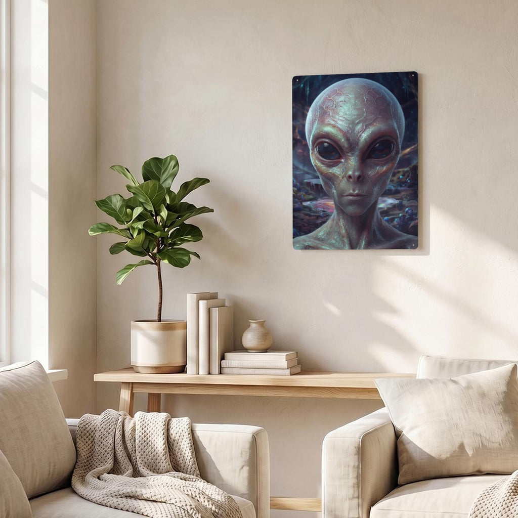 Thickened Rectangular Iron Wall Painting Printed in Canada