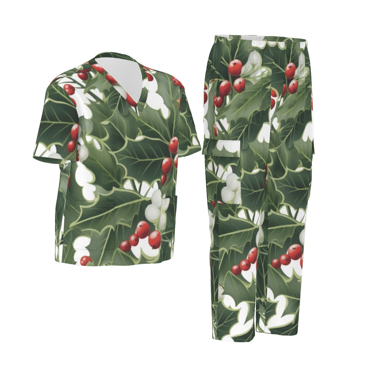 All-Over Print Unisex Scrub Set|Birdseye
