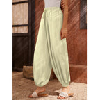 Pantaloni a carota da donna con stampa all-over