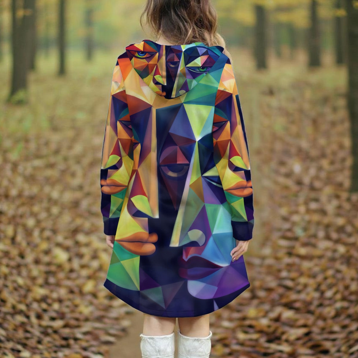 All-Over Print Women's Longline Hoodie Dress