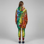 All-Over Print Women's Stretch Hoodie Set