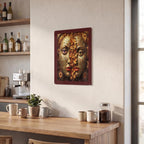 Thickened Rectangular Iron Wall Painting Printed in Canada