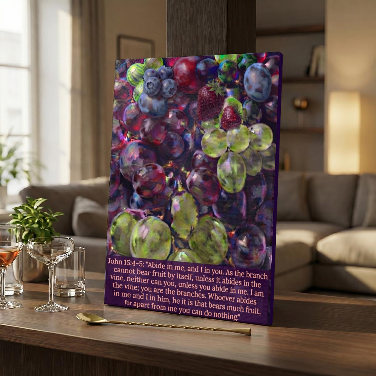Vertical Framed Canvas Wall Art Printed in Canada