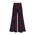 All-Over Print Women’s Lightweight Wide-Leg Pants with Hidden Side Zipper