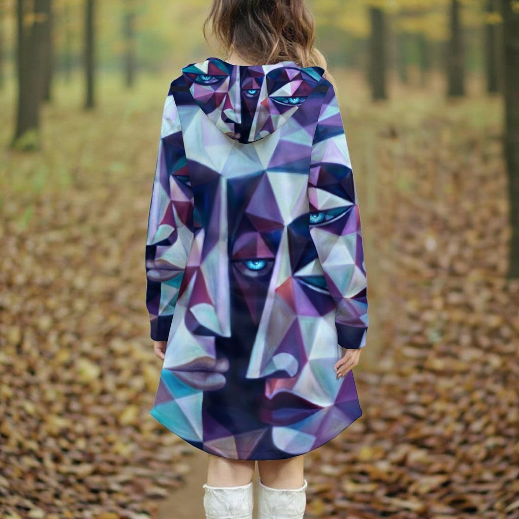 All-Over Print Women's Longline Hoodie Dress