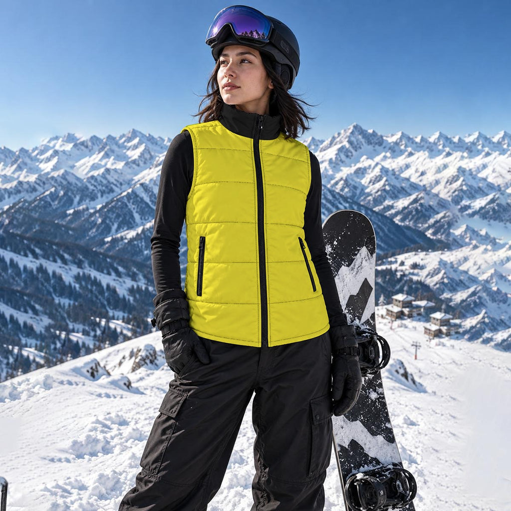 All-Over Print Unisex Quilted Full-Zip Padded Vest