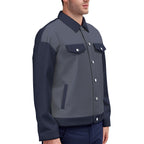 Giacca unisex con stampa all-over e revers | Cotone 245 g/m²