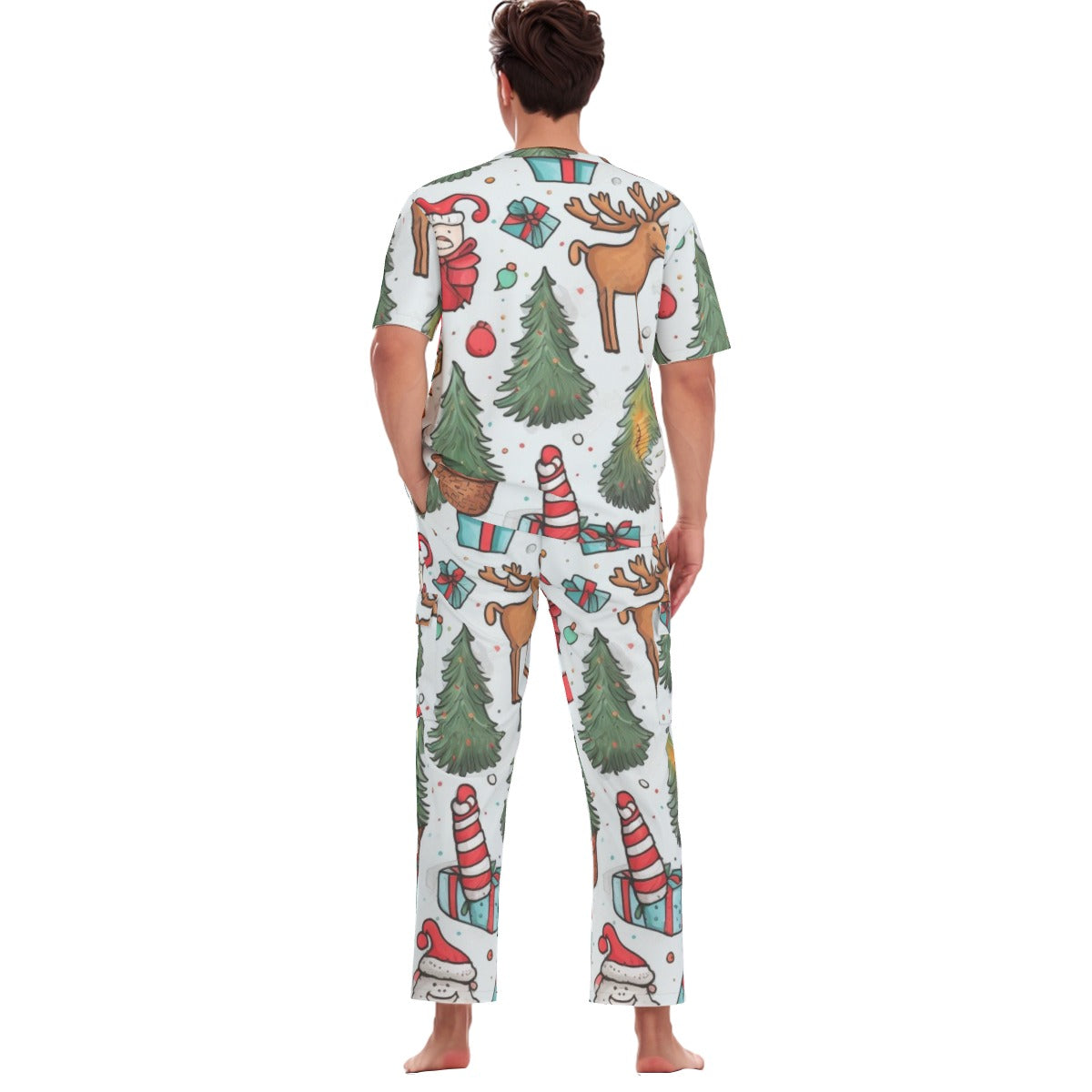 All-Over Print Unisex Scrub Set With Six Pocket