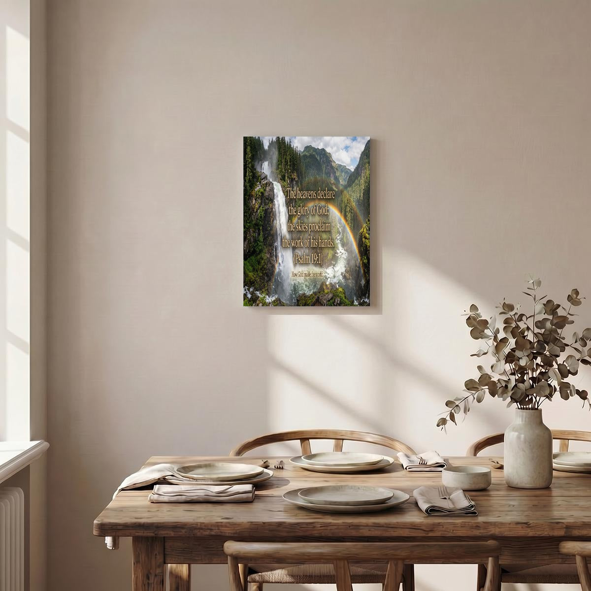 Vertical Framed Canvas Wall Art Printed in Canada