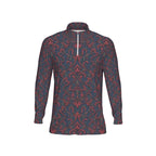 All-Over Print Men's Sports Collar Jersey With Long Sleeve| Interlock