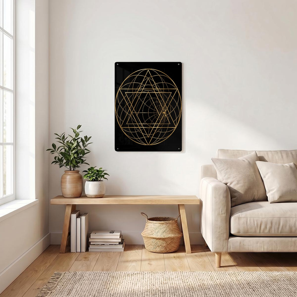 Thickened Rectangular Iron Wall Painting Printed in Canada