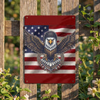 American Eagle Thickened Rectangular Iron Wall Painting