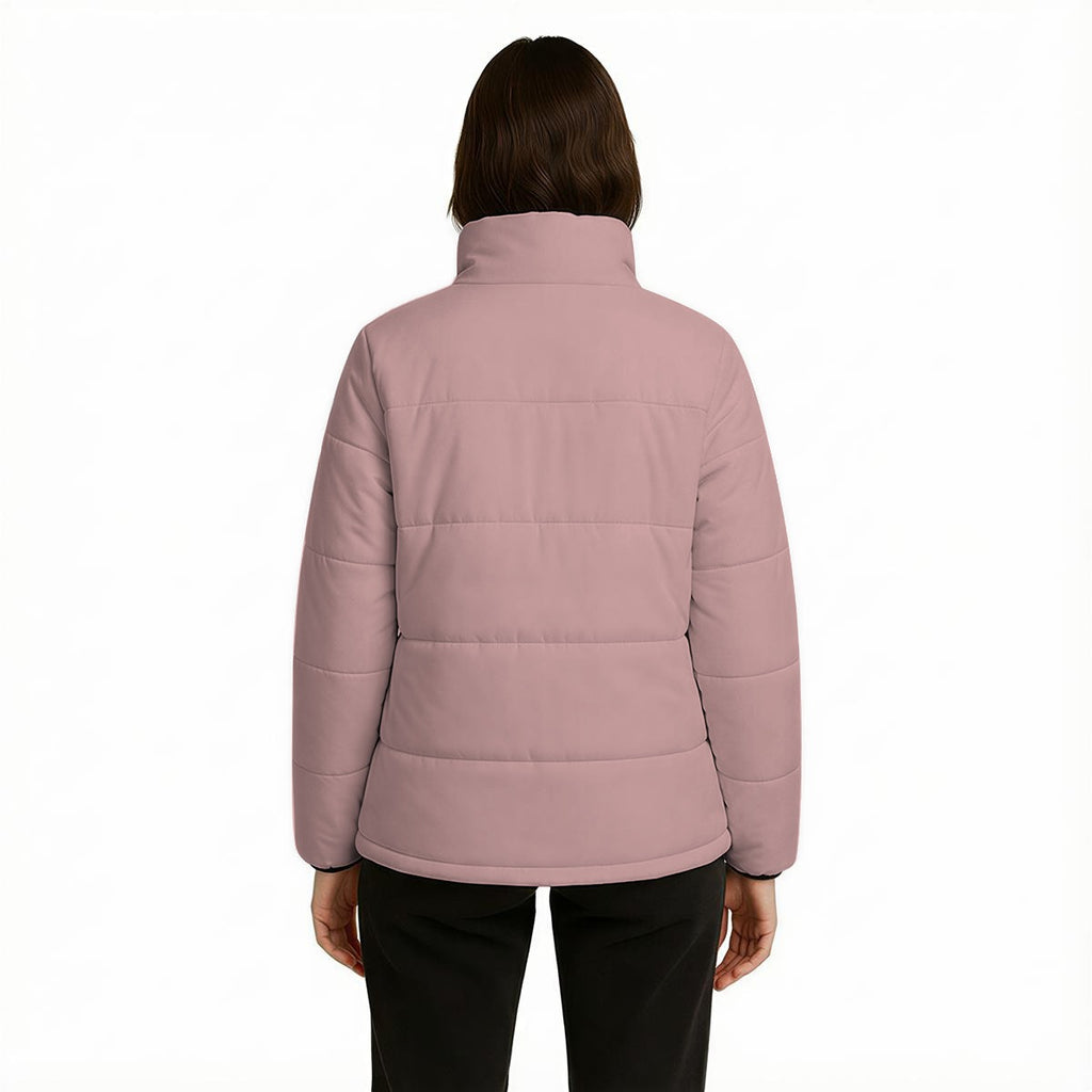 All Over Print Warm Quilted Polyester Jacket