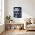 Thickened Rectangular Iron Wall Painting Printed in Canada