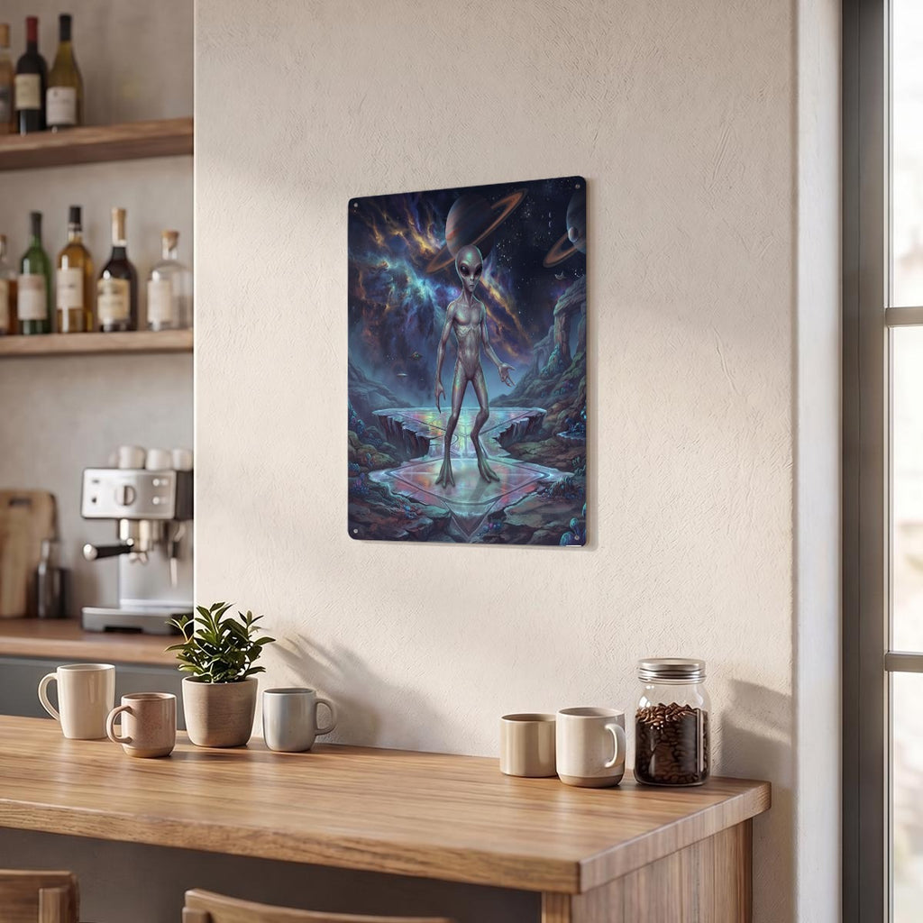 Thickened Rectangular Iron Wall Painting Printed in Canada