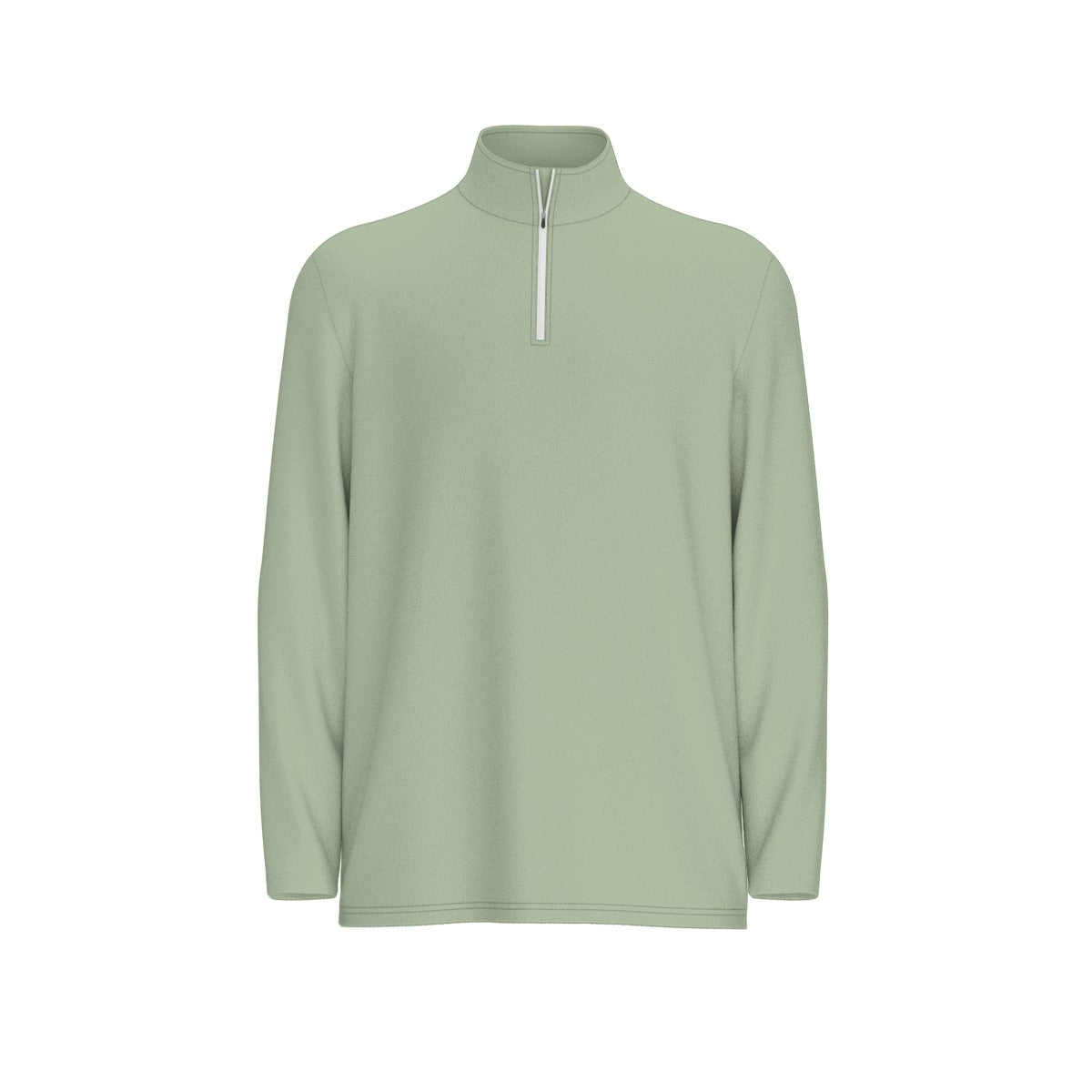 All-Over Print Men's Sports Collar Jersey With Long Sleeve