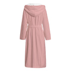 All-Over Print Unisex Flannel Hooded bathrobe