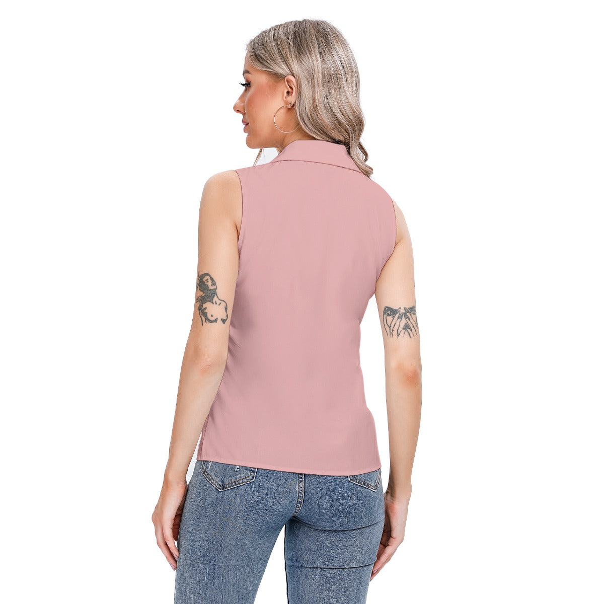 All-Over Print Women's Lapel Vest