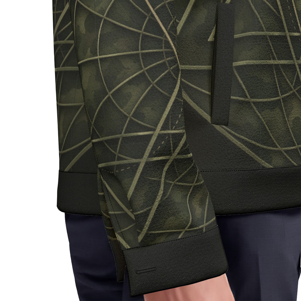 Giacca unisex con stampa all-over e revers | Cotone 245 g/m²