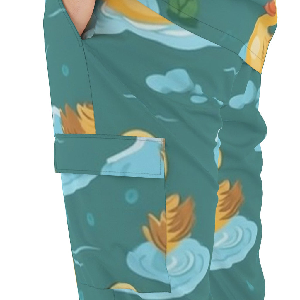 All-Over Print Unisex Scrub Set With Six Pocket