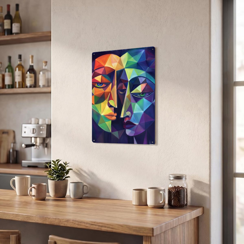 Thickened Rectangular Iron Wall Painting Printed in Canada