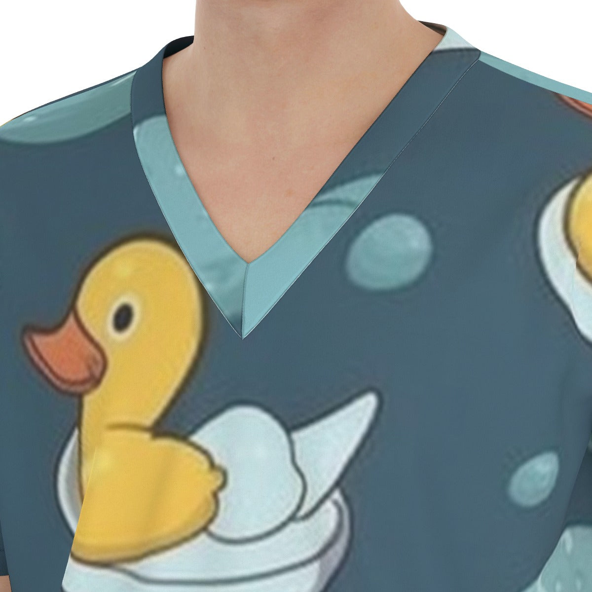 All-Over Print Unisex Scrub Set With Six Pocket