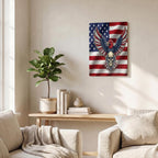 American Eagle Thickened Rectangular Iron Wall Painting Printed in Canada