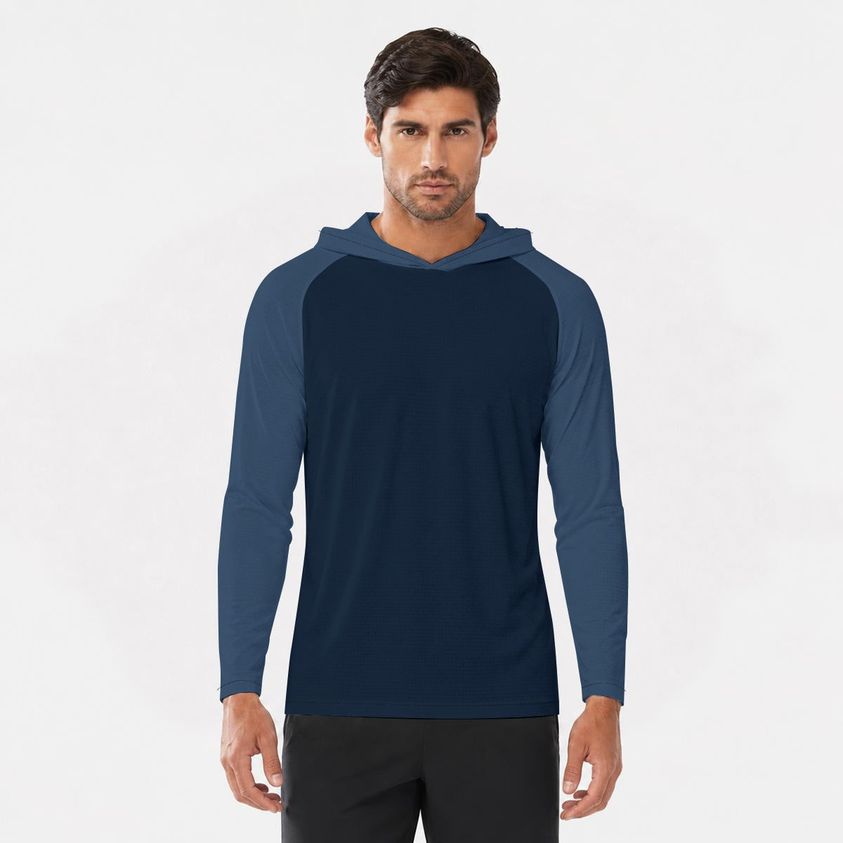 All-Over Print Men's Sun Protection Hooded Sport Top