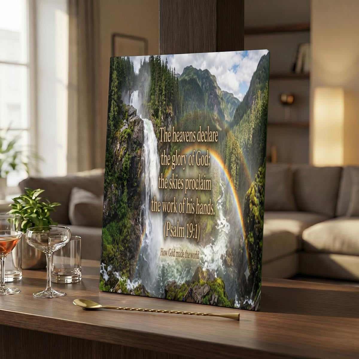 Vertical Framed Canvas Wall Art Printed in Canada