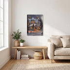 Thickened Rectangular Iron Wall Painting Printed in Canada