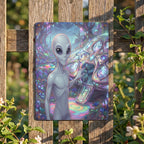 Thickened Rectangular Iron Wall Painting Printed in Canada