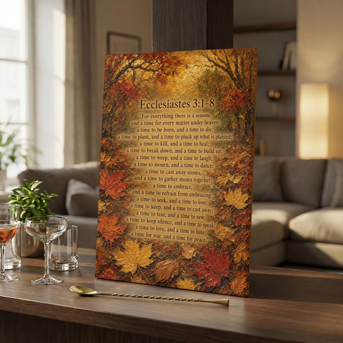 Vertical Framed Canvas Wall Art Printed in Canada