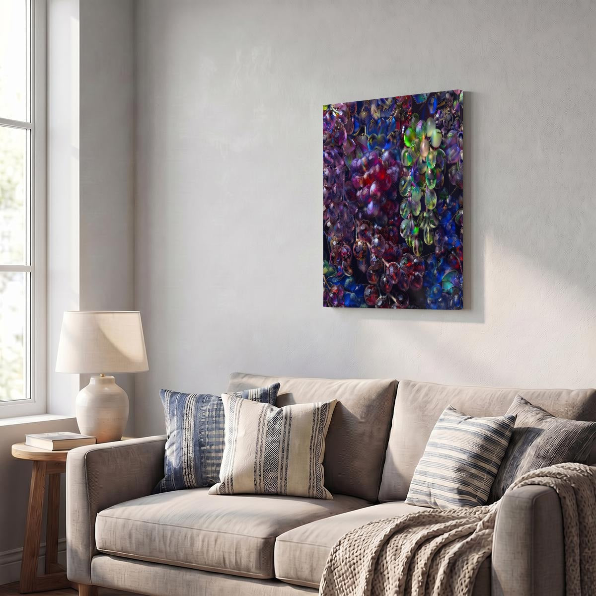 Bare Good Fruit Collection Vertical Framed Canvas Wall Art Printed in Canada