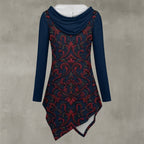 All-Over Print Women's Asymmetric Hem Hoodie