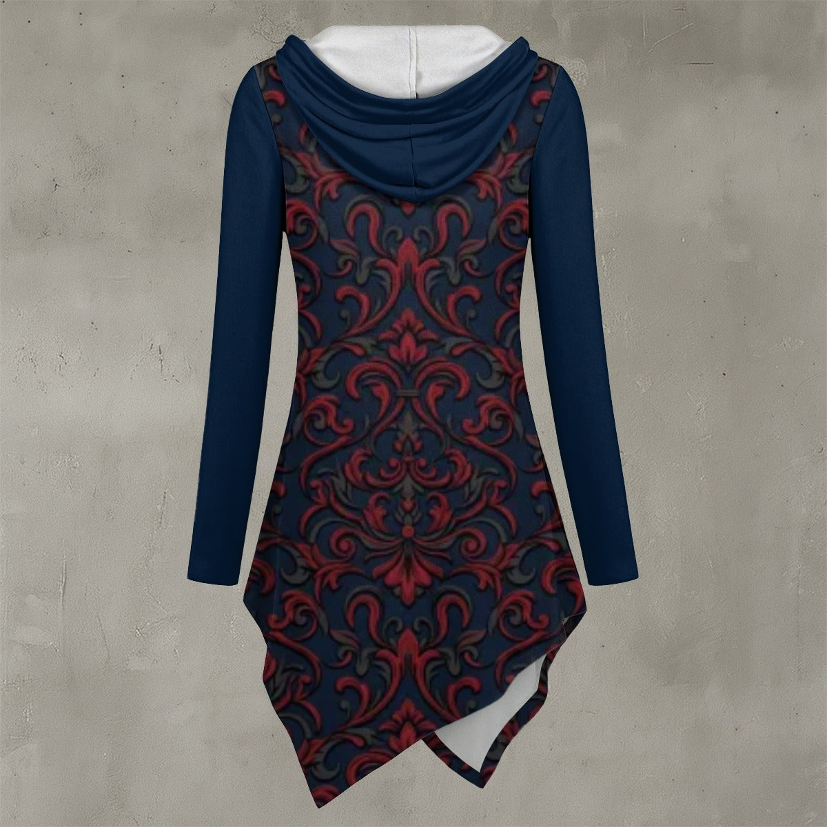 All-Over Print Women's Asymmetric Hem Hoodie