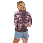 All-Over Print Women's V-neck Shirts