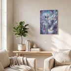 Thickened Rectangular Iron Wall Painting Printed in Canada