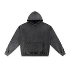 Sweat à capuche en jean délavé pour homme | 380 g/m² DTF
