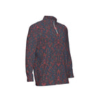 All-Over Print Men's Sports Collar Jersey With Long Sleeve| Interlock