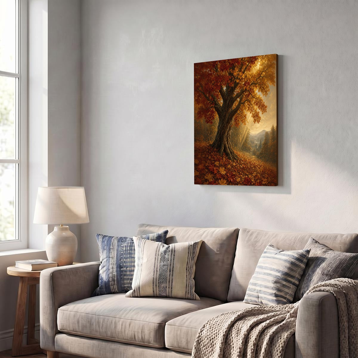 Vertical Framed Canvas Wall Art Printed in Canada