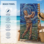 Golf Adult Beach Towel Printed in Canada|320GSM